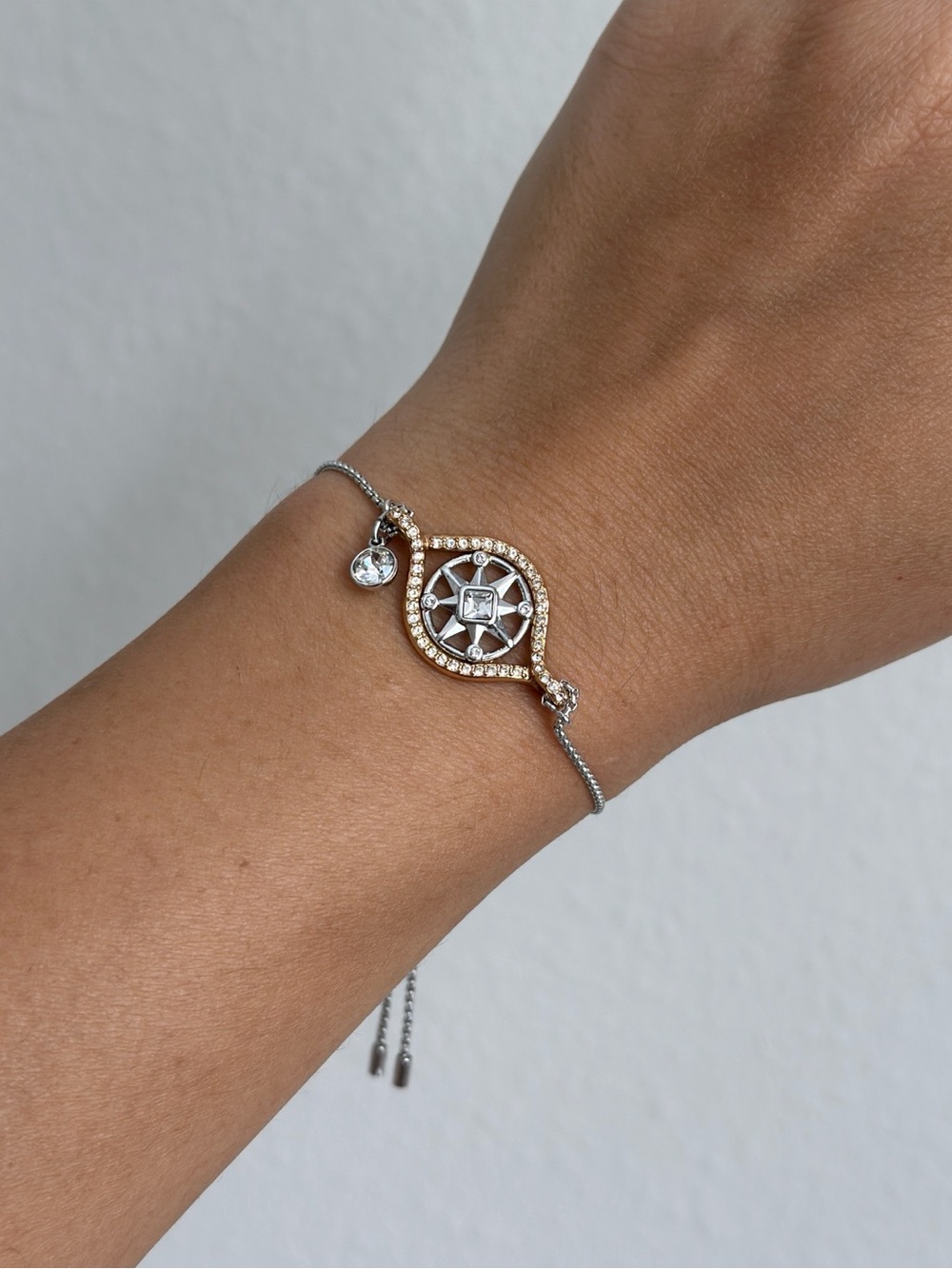 Swarovski Two-Tone Compass Bracelet